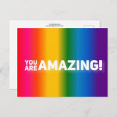 Je bent geweldig! briefkaart (Voorkant / Achterkant)