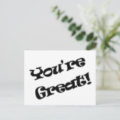 Je bent geweldig briefkaart (Staand voorkant)