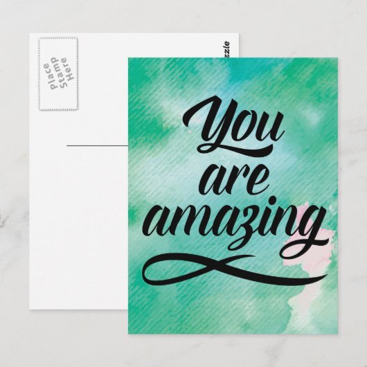 Je bent geweldig briefkaart (Voorkant / Achterkant)