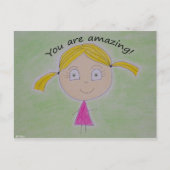 Je bent geweldig! briefkaart (Voorkant)