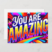 Je bent geweldig briefkaart (Voorkant / Achterkant)