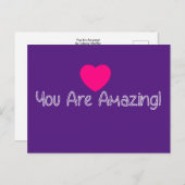 Je bent geweldig! briefkaart (Voorkant / Achterkant)