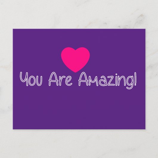 Je bent geweldig! briefkaart (Voorkant)