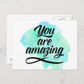 Je bent geweldig briefkaart (Voorkant / Achterkant)