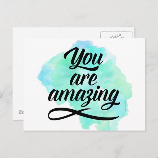 Je bent geweldig briefkaart (Voorkant / Achterkant)