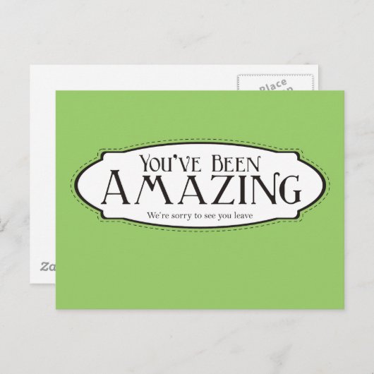 Je bent geweldig briefkaart (Voorkant / Achterkant)