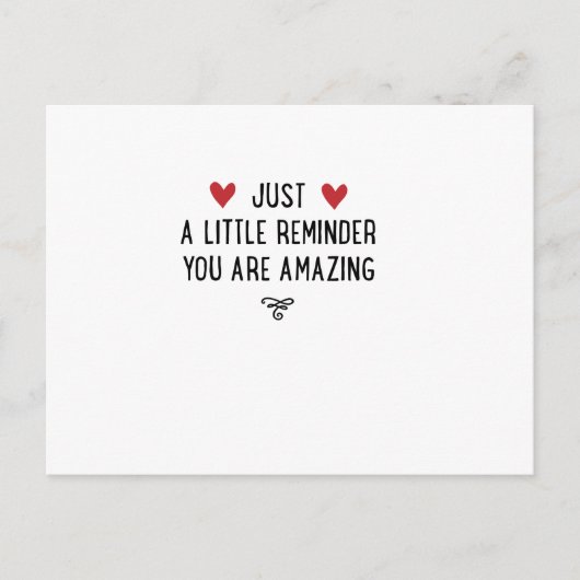 Je bent geweldig briefkaart (Voorkant)