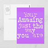 Je bent geweldig briefkaart (Voorkant / Achterkant)