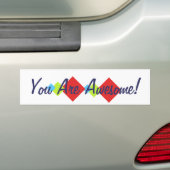 Je bent geweldig bumpersticker (Op auto)