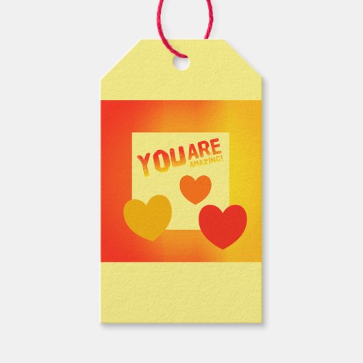 Je bent geweldig cadeaulabel (Voorkant)