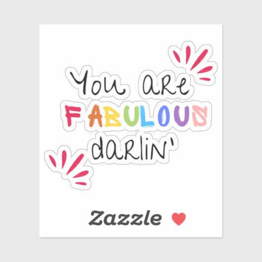 Je bent geweldig, Darlin Sticker (Vel)