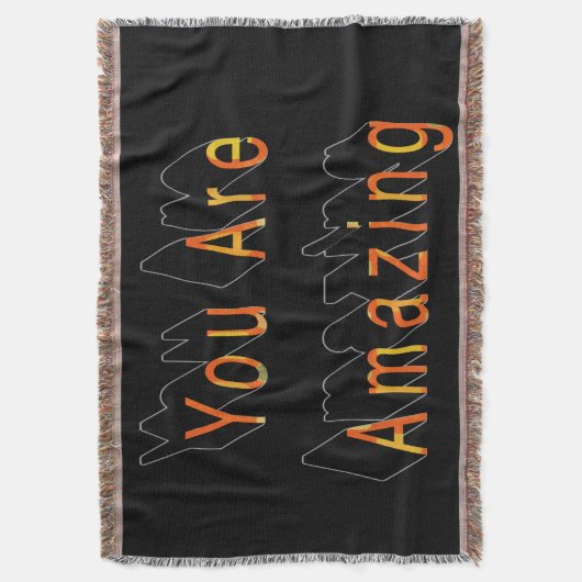 Je bent geweldig deken (Voorkant Verticaal)