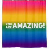 Je bent geweldig! douchegordijn (Voorkant)