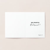 Je bent geweldig en de beste - Grappige bruidsmeis Folie Kaarten (Binnen)