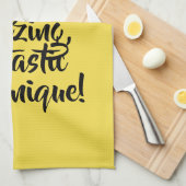 Je bent geweldig fantastisch uniek! theedoek (Quarter Fold)