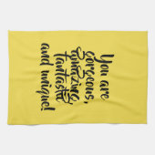 Je bent geweldig fantastisch uniek! theedoek (Horizontaal)