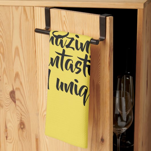 Je bent geweldig fantastisch uniek! theedoek (Derde Gevouwen)