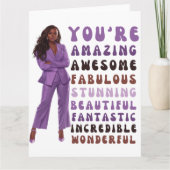 Je bent geweldig, geweldige, fantastisch, verbluff kaart (Voorkant)