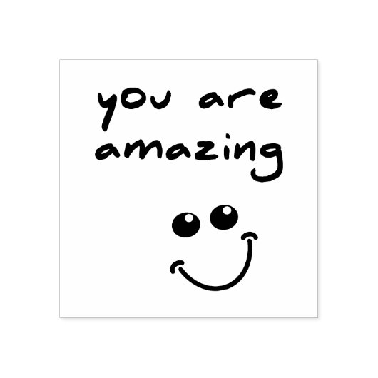 Je bent geweldig! -houten kunststempel rubberstempel (Afrduk)