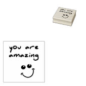 Je bent geweldig! -houten kunststempel rubberstempel (Gestempeld)