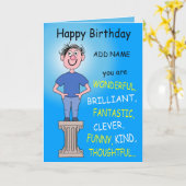 Je bent geweldig! kaart (Gele Bloem)