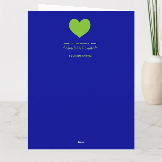 Je bent geweldig! kaart (Achterkant)