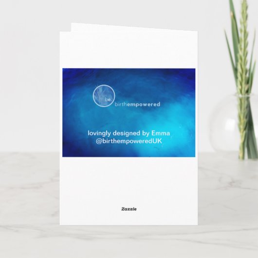 je bent geweldig kaart (Achterkant)