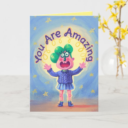 Je bent geweldig kaart (Gele Bloem)