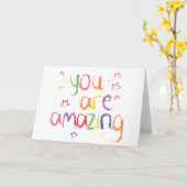 Je bent geweldig kaart (Gele Bloem)