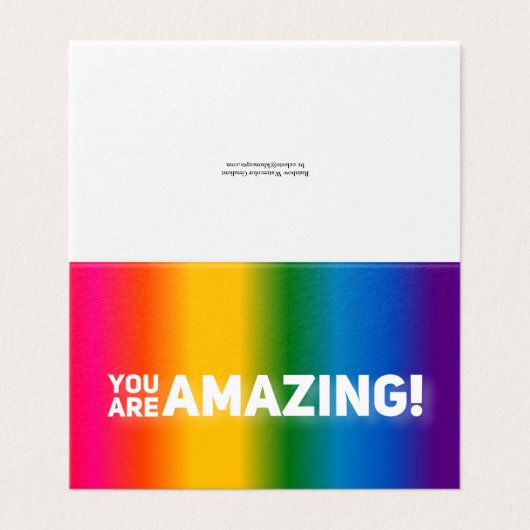 Je bent geweldig! kaart (Buitenkant ongevouwen)