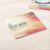 Je bent geweldig kartonnen onderzetters (Schuin)