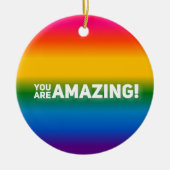 Je bent geweldig! keramisch ornament (Voorkant)