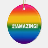 Je bent geweldig! keramisch ornament (Links)