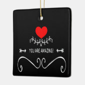 Je bent geweldig! keramisch ornament (Links)