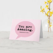 Je bent geweldig - Leeg 7 "x 5" Wenskaart Kaart (Gele Bloem)