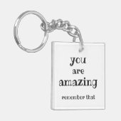 Je bent geweldig - Lieve, Inspirerend prijsopgave  Sleutelhanger (Voorkant Links)