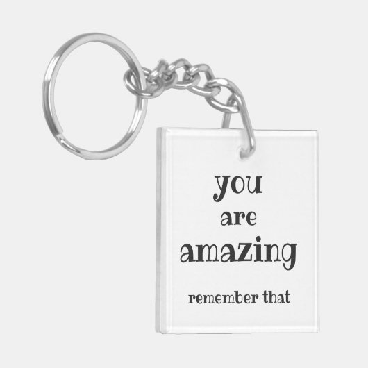 Je bent geweldig - Lieve, Inspirerend prijsopgave  Sleutelhanger (Voorkant Links)