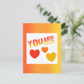 Je bent geweldig magneet briefkaart (Staand voorkant)