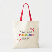 Je bent geweldig | Moderne, positieve prijsopgave Tote Bag (Voorkant)