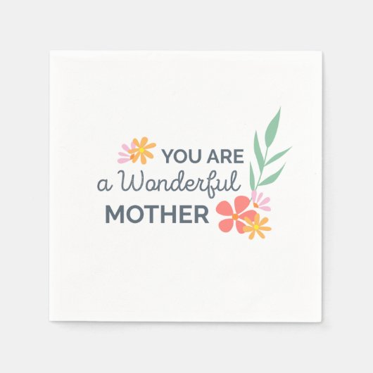 Je bent geweldig Moederdag | Napkin Servet (Voorkant)