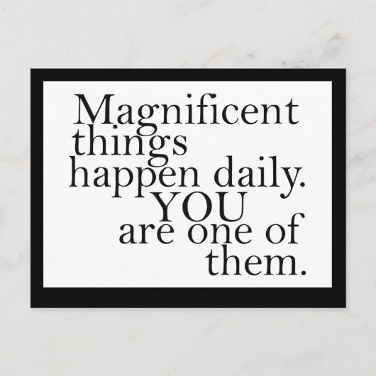 Je bent geweldig - Motivatie Briefkaart (Voorkant)