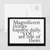 Je bent geweldig - Motivatie Briefkaart (Voorkant / Achterkant)