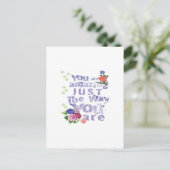 je bent geweldig net zoals je bent briefkaart (Staand voorkant)