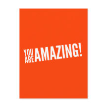 Je bent geweldig! Oranje en wit