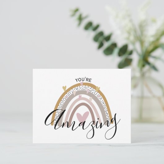 je bent geweldig positief briefkaart (Staand voorkant)