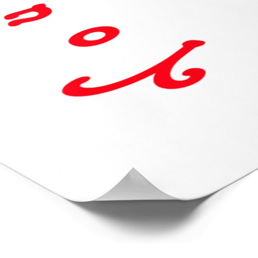 Je bent geweldig! poster (Hoek)