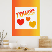 Je bent geweldig poster (Keuken)