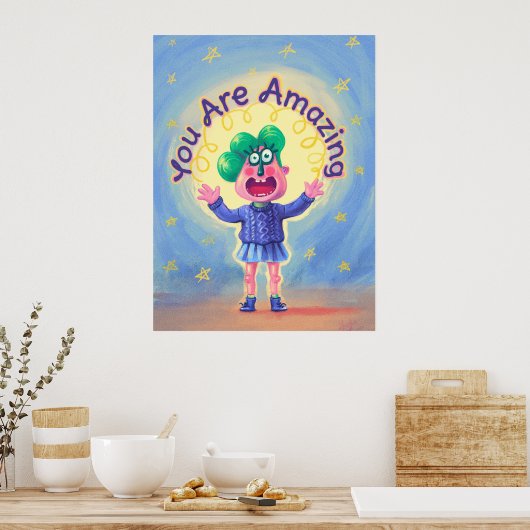 Je bent geweldig poster (Keuken)