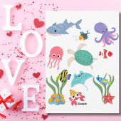 Je bent geweldig, rode kreeft, Kinder Valentijnsda Feestdagenkaart