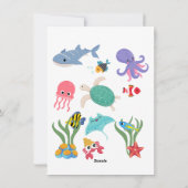 Je bent geweldig, rode kreeft, Kinder Valentijnsda Feestdagenkaart (Achterkant)